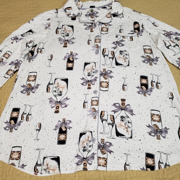 Soma Champagne pajama Top size XL - Picture 1 of 4
